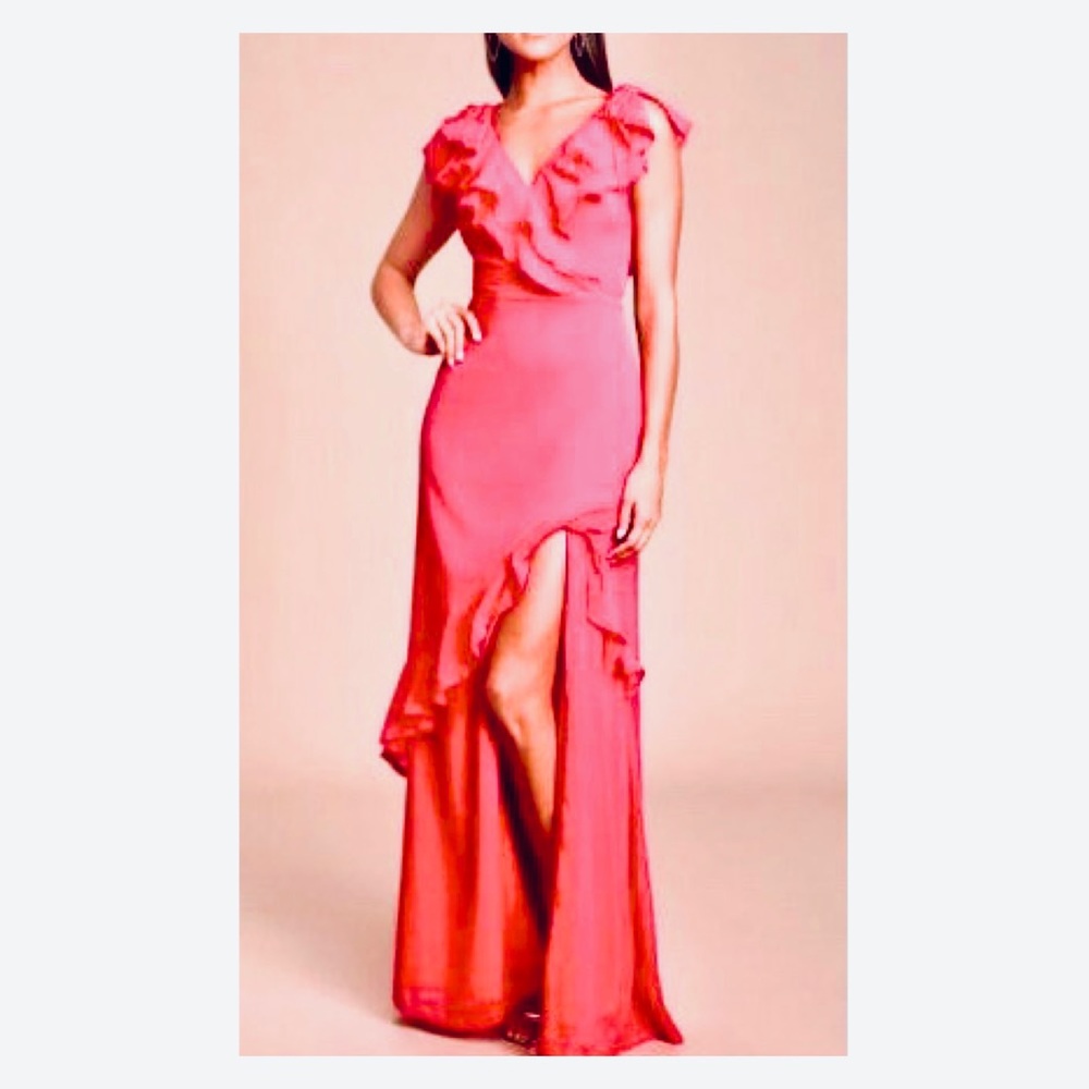 Lulu’s Love From Above Ruffled Surplice Maxi Dress